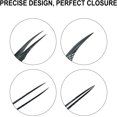 thumbnail image 2 of LAICAIW DASSEN Eyelashes Extension Tweezers Isolations tweezer Volume Lashes Tweezers Precision Slanted Straight Tip for Isolation Classic Lash Extensions Pointed Lash Tweezers for Eyelash Extension, 2 of 7