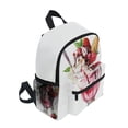thumbnail image 2 of FORMRS School Backpack with Front Zippered Pocket 12" Student Travel Daypack, Strawberry Ice Cream Pattern, 2 of 6