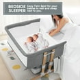 thumbnail image 2 of HARPPA Bassinet for Twins, Height Adjustable, Easy Folding, Gray, 2 of 6
