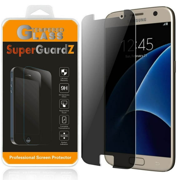 For Samsung Galaxy S7 - SuperGuardZ Privacy Anti-Spy Tempered Glass Screen Protector, 9H, Anti-Scratch, Anti-Bubble, Anti-Fingerprint