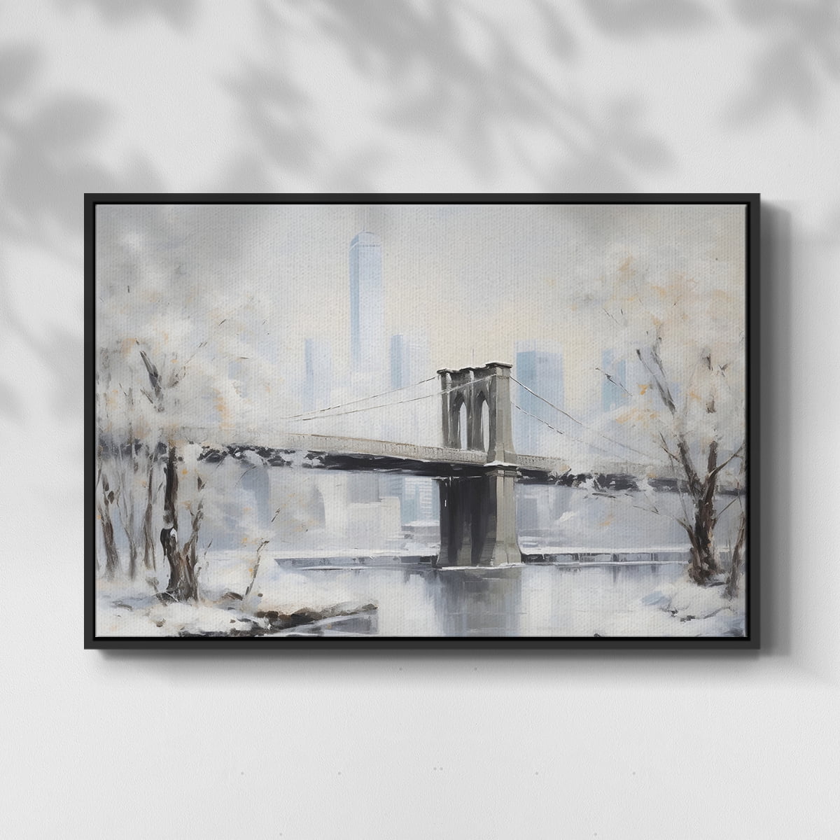 Vintage Landscape-CCXXII By Wexford Home Framed in Black Wood Gallery Wrapped Canvas 17 in. x 25 in.