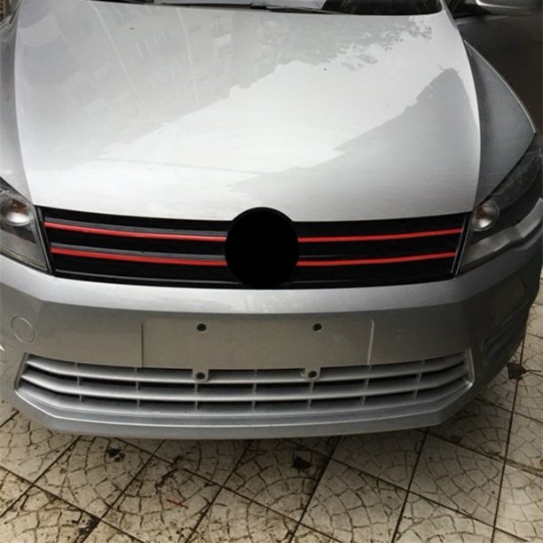 25 uds., tira adhesiva para coche, pegatinas reflectantes, calcomanías para rejilla de capó delantero, estilo de coche apto para VW Golf 6 7 Tiguan, decoración de estilo automático LingWen 9024715650610