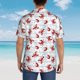 thumbnail image 4 of Fotbe Cartoon Lobsters Camisa Hawaiana para Hombre Unisex – Camisa Casual de Verano con Botones de Manga Corta de Algodón y Lino,Small, 4 of 7