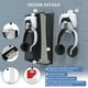 thumbnail image 3 of Compatible con PS5 Pro/Slim/Consola Soporte de pared con gancho de almacenamiento y colgador para auriculares y mandos para PlayStation 5 Organización de accesorios para consolas, 3 of 9
