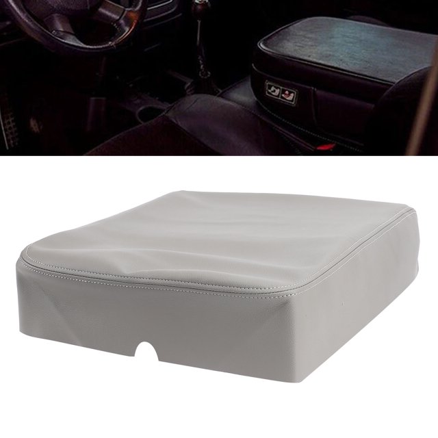 Car Center Console Cushion Pad, Car Center Console Cover Microfiber Pu Leather Comfortable Scratchproof Car Armrest Protector Cover