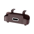 thumbnail image 1 of Car Headrest Back Seat Organizer Tissue Box Waterproof Seat Back Storage Box Brown, 1 of 9