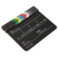 thumbnail image 1 of Acrílico Colorido Película Tablero De La Chapaleta Pizarra Profesional Director De Aficionados TV Movie Maker 3 Mm De Espesor - Color Negro Baoblaze Video Scene Clapper Board, 1 of 8