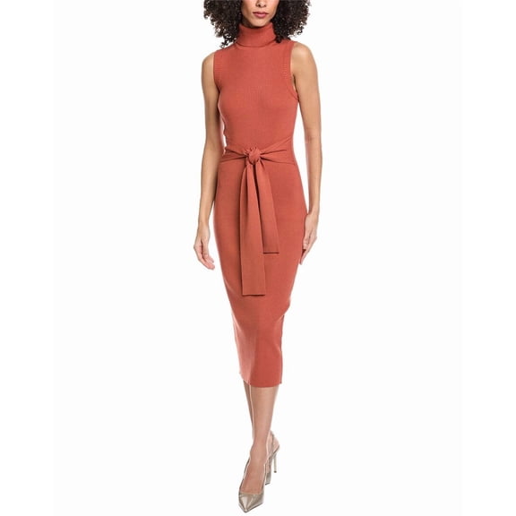Toccin womens  Rowan Knit Turtleneck Dress, l, Tan