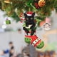 thumbnail image 2 of 2D Christmas Dog Hanging Ornaments Cartoon Decorative Xmas Tree Dog Charms Dog/Cat Shape Acrylic Puppy Acrylic Pendant, 2 of 5