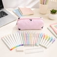 thumbnail image 5 of Konghyp Colorful Pencil Pouch Makeup Brush Bag, Travel Organizer, Cosmetic Case, Versatile Storage for Makeup Tools, Jewelry, Small Electronics, Great Gift Idea, 5 of 6