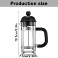 thumbnail image 2 of Charlodey French Coffee Maker Set Home Brewing Kit with Coffee Filter Stylish French for Rich and Flavorful Coffee Experience Home and kitchen A, 1X French coffee press, 2 of 4