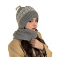 thumbnail image 1 of Women Winter Slouchy Knit Warm Hats Wool Cap Scarf Integrated Pullover Cap Cute Parent Child Knitted Hat1pcsgrey,Gg, 1 of 5
