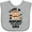 AC-Heather Grey, variant on Inktastic Monkey I Love Hanging out with My Gigi Boys or Girls Baby Bib