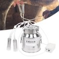 thumbnail image 1 of Milking Machine, 14L Suction Cow Milking Machine, 100-240V Silver Solid Durable For Home Daily Furniture Household Family, 1 of 8