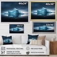 thumbnail image 4 of Designart "Crystal Reflections of a Blue Black Iceberg" Landscapes Floater Framed Canvas Art Print, 4 of 7
