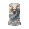 thumbnail image 4 of Lsque Cool Cloud White Dragon Printed Workout Tank Tops for Women, Athletic Sports Tank Tops, Compression Sleeveless Dry Fit Shirts,Sleeveless Yoga Shirt-XX-Large, 4 of 9