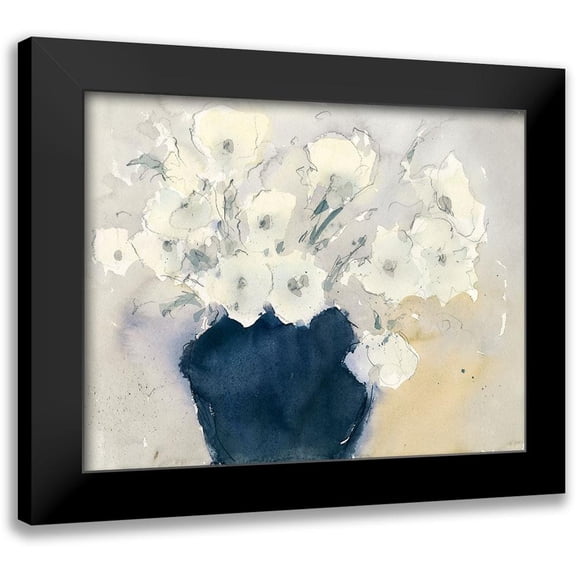 Dixon, Samuel 14x12 Black Modern Framed Museum Art Print Titled - White Bouquet