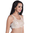 thumbnail image 4 of BIMEI Women's Post Surgery Mastectomy Bra with Pockets Surgical Lace Contour with a Full Profile Wire Free Fashion Everyday Bra Plus Size 8598,Beige,34C, 4 of 9