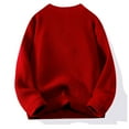 thumbnail image 6 of Mens V Neck Sweaters Knitted Long Sleeve Sweatshirts Shirts Casual Solid Color Pullover Slim Thermal Warm Going-Out Loungewear Sweater Tops, 6 of 6