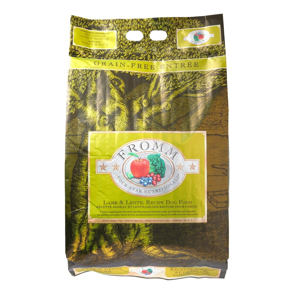 Fromm Four Star Nutritionals GrainFree Lamb & Lentil Recipe Dry Dog Food, 12 lb