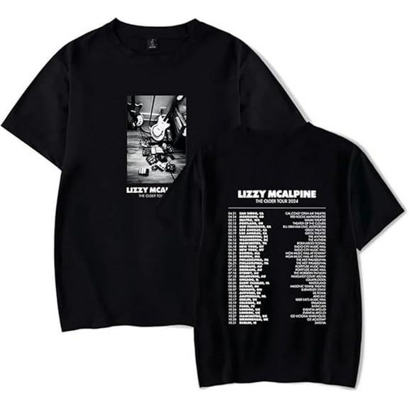 Lizzy McAlpine Tour Merch T-shirt Classic Fashion Short Sleeve Unisex Casual Streetwear