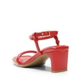 thumbnail image 3 of DREAM PAIRS Womens Heels Open Toe Ankle Strap Square Cute Wedding Party Sandal Comfort Dress Shoes Hera, 3 of 6