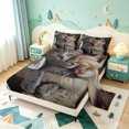 thumbnail image 2 of meiyoeat Kawaii Kitten Bed Sheets,Cute Pet Animal Full Size Sheets,4-Piece1 Flat Sheet, 1 Fitted Sheet and 2 Pillowcases, 2 of 6