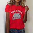 thumbnail image 2 of TSADFHJI Hauts de Noël Élégants pour Femmes T-Shirt à Manches Courtes Imprimé Animal Col Rond Décontracté TG Rouge, 2 of 5