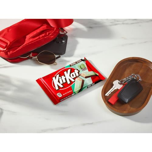 (4 pack) Kit Kat Duos Dark Chocolate Mint Wafer King Size, Candy Bar, 3 Oz - Pack of 2