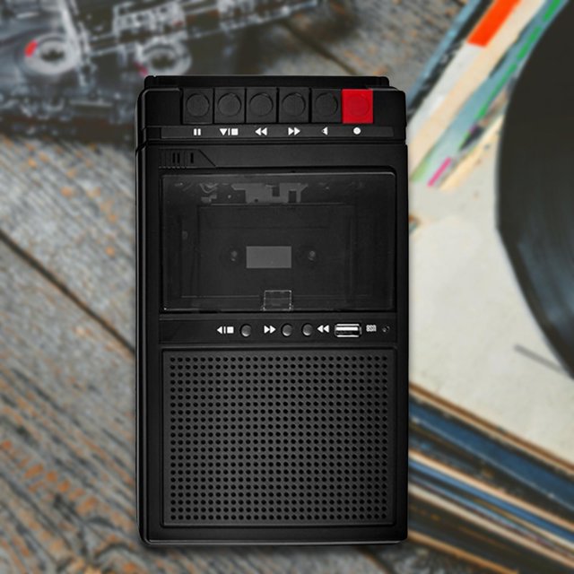 BELOVING Portable Cassette Player High Performance Speakers Multifunction Travel Gift Black