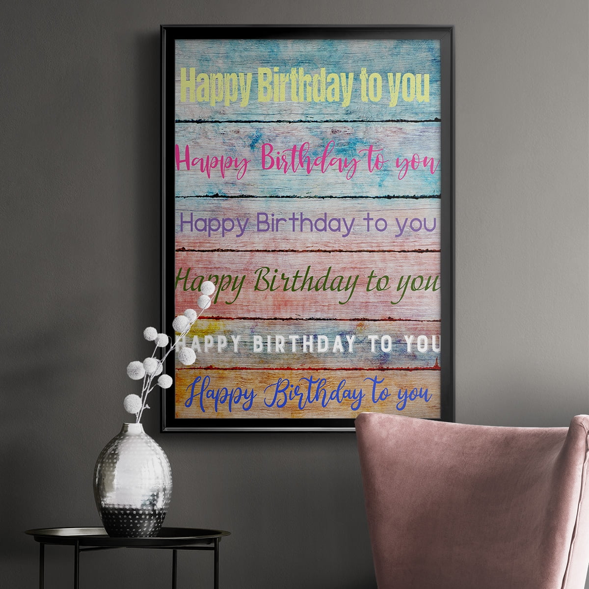 Birthday Song Premium Framed Print - Ready to Hang