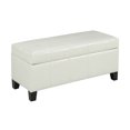 thumbnail image 1 of Pouf de rangement blanc de Brassex, 1 of 1