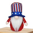 thumbnail image 1 of Adornos de gnomo patriótico AIXING, gnomo del Día de la Independencia, estrellas y rayas americanas, elfo enano, decoración, muñeco de peluche del Día de la Independencia para el hogar, cocina,, 1 of 7