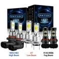 thumbnail image 1 of RXTSQI for Subaru Legacy 2008-2009 Combo Kit 9005 H7 LED Headlight 9145 Fog Light Bulbs,3570, 1 of 12