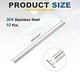 thumbnail image 2 of Uxcell 10 Pcs Varilla Redonda de Acero Inoxidable 304, Diámetro de 1/4", Longitud de 6" (150mm) Varillas Sólidas de Metal, Barra de Acero para Artesanías Modelos de Bricolaje Aviones Barcos Coches, 2 of 7