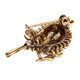 thumbnail image 5 of Broche de cristal Sunnimix ramo nupcial de boda Broche de aves antiguas de oro, 5 of 7