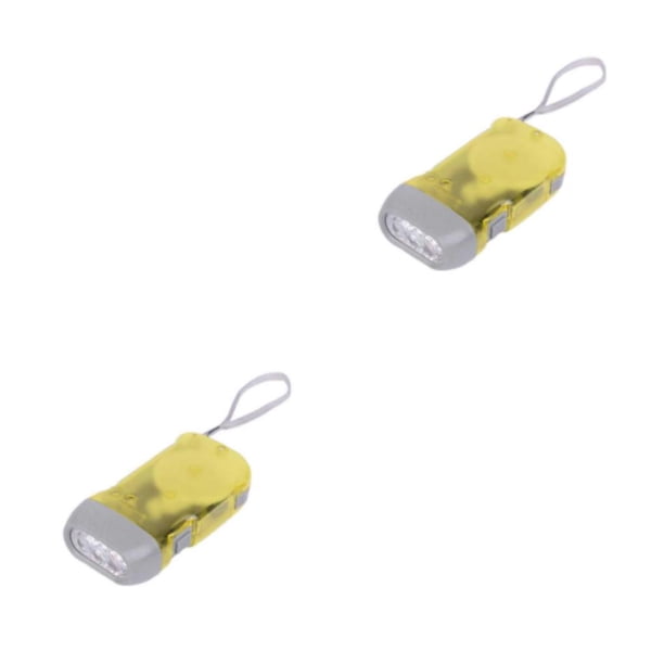 Linterna Soidarity Wind Up Torch mano de obra fina Bombillas LED Amarillo 2piezas