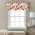 thumbnail image 3 of Spring Poppy Valance Curtain Red Flowers Bud Window Valances Rod Pocket Short Curtains Window Treatments for Kitchen Bedroom Bathroom Laundry 42" x 18", 3 of 9