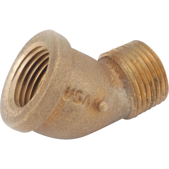 1 Pc Anderson Metals 1/8 In. 45 Deg. Street Red Brass Elbow (1/8 Bend)