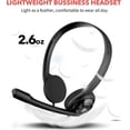 thumbnail image 2 of USB C headset with microphone for laptop phone, noise-canceling microphone headphones for computer, on-ear wired office call center headset for, 2 of 5