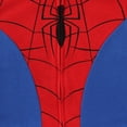 thumbnail image 2 of Sudadera con capucha Marvel Spider-Man para niños pequeños, forro polar con cremallera, color rojo, 2 of 9