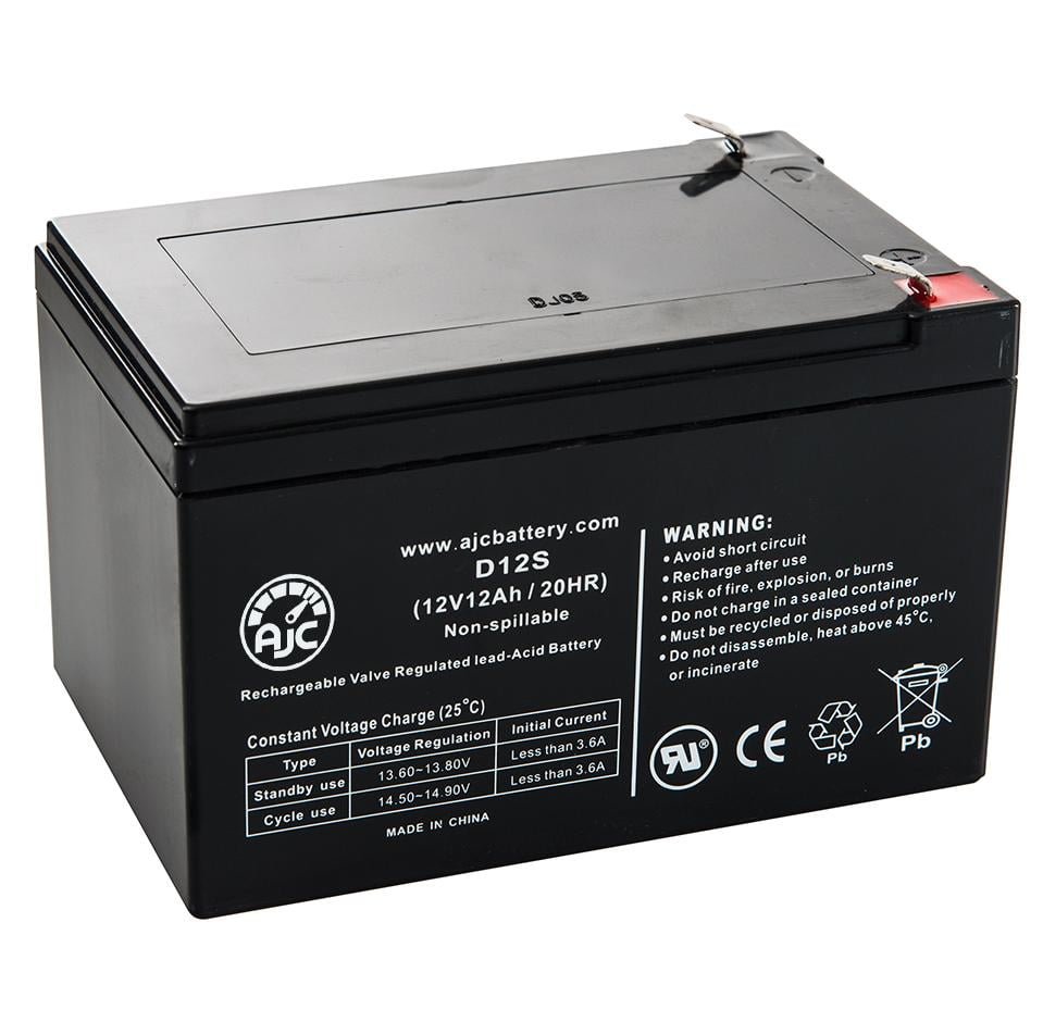 This is an AJC Brand Replacement Interstate BSL1104 12V 12Ah UPS Battery