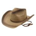 thumbnail image 3 of Shadoumai Straw Cowboy Hat For Women And Men With Shape It Brim Western Cowboy Hat, 3 of 4