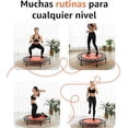 thumbnail image 4 of Trampolín Fitness, Neon, portátil para Ejercicio en casa, Rebote Resistente con resortes de Acero, Estructura Metálica Resistente, Capacidad 150 kg, 4 of 6