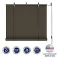 thumbnail image 2 of Drevy Exterior Shade Blinds Roll Up Shade Privacy Screen for Pergola Balcony Patio Porch Deck Carport 8’ W x 6’ L Brown, 2 of 7