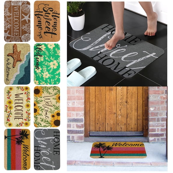 1X Carpet Welcome To Entry Floor Mats Foyer Kitchen Absorbent Mats Carpet Floor Mats Carpet