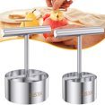 thumbnail image 3 of Juego de 2 descorazonadores de frutas de acero inoxidable para manzanas, juego de descorazonador y deshuesador fácil de usar con 2 tamaños, herramienta duradera para descorazonador de perlas, separado, 3 of 11