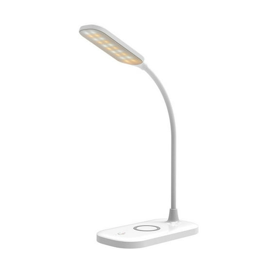 LED Wireless Charging Desk Lamp with Eye Protection, 10W Fast Charging, LED Desk Lamp for Home Office, 3-in-1 Color Modes for Kids' Bedroom and Student Reading
