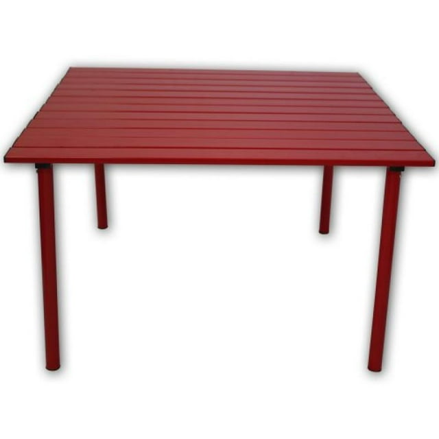 Table in a Bag Portable en Aluminium Faible - Rouge 27 x 27 x 16H