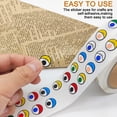 thumbnail image 3 of 2000 pcs Eye Stickers, DaKuan 2 Models Eyeball Stickers, Eyes for Crafts, Sticker Eyes, for Handmade DIY, Crafts and Decorations (Black and White and Colour), 3 of 9